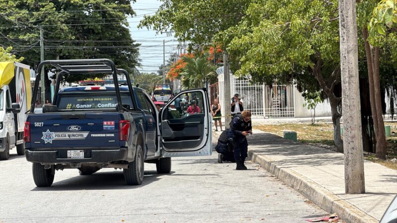 Ataque armado deja a un joven gravemente herido en la Supermanzana 233 de Cancún