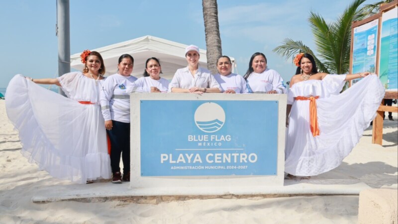 Playa Norte y Playa Centro de Isla Mujeres refrendan el distintivo Blue Flag por quinto año consecutivo