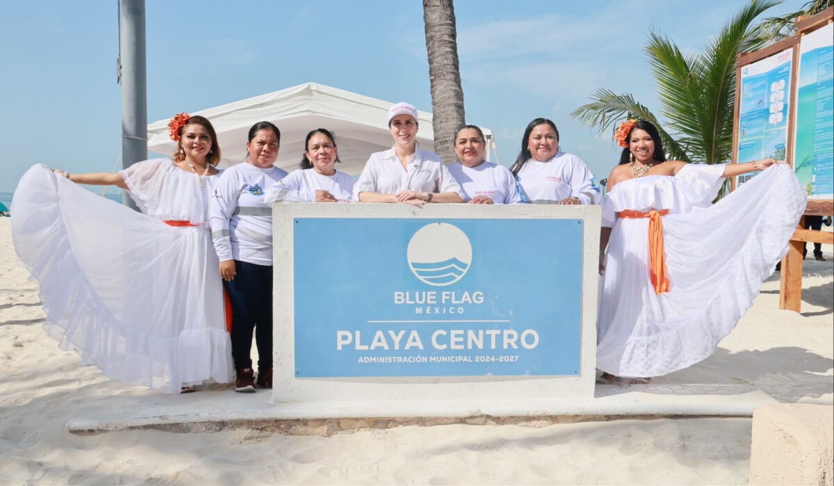 Playa Norte y Playa Centro de Isla Mujeres refrendan el distintivo Blue Flag por quinto año consecutivo
