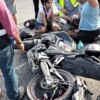 Dos motociclistas resultan lesionados tras choque con automóvil en Arco Norte en Cancún
