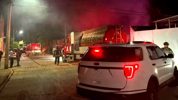 Policías capturan a presunto responsable de incendio en taller de Cancún