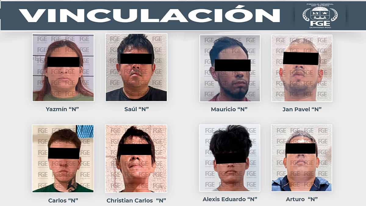 Vinculan a proceso a ocho presuntos narcomenudistas en Quintana Roo