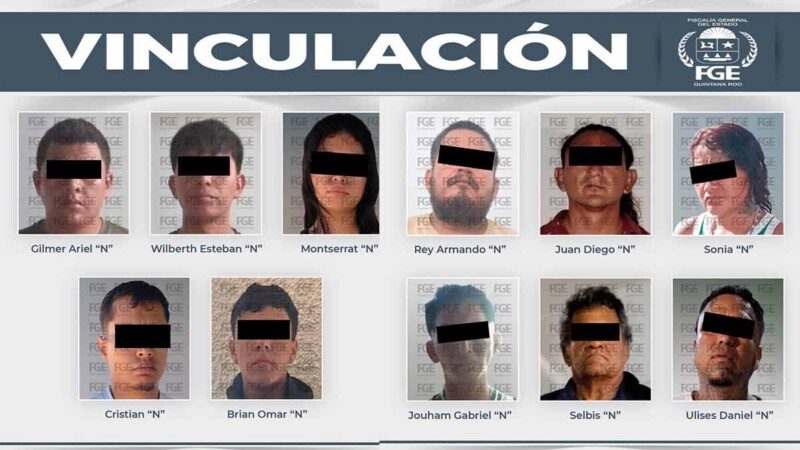 Once personas son vinculadas a proceso por presunto narcomenudeo en Cancún y Cozumel