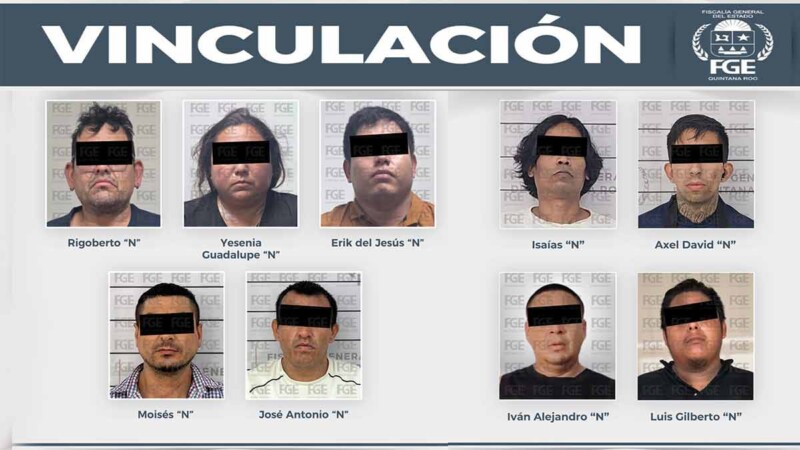 Vinculan a proceso a nueve personas en Quintana Roo por narcomenudeo
