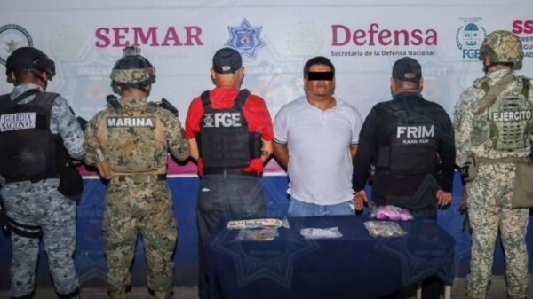Detienen a hombre con presuntas drogas en operativo en la Supermanzana 93