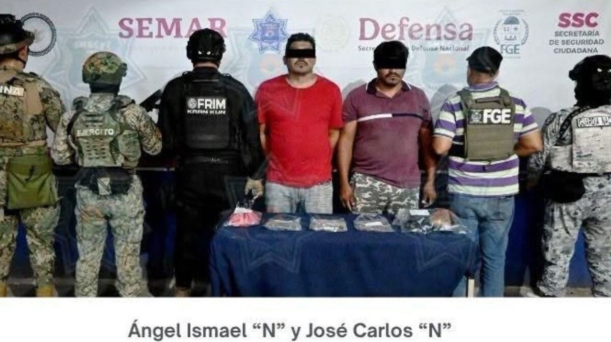 Detienen a dos hombres con presunta mariguana en la colonia irregular Tierra y Libertad