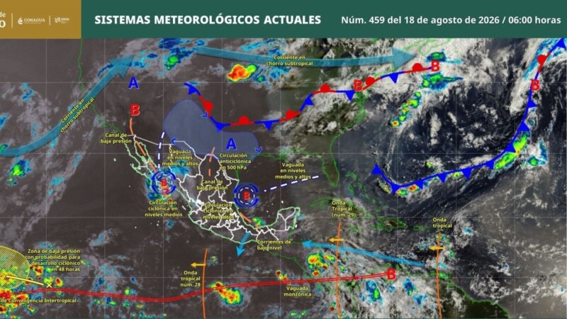 Pronóstico del clima en Quintana Roo para hoy martes 18 de agosto 2026