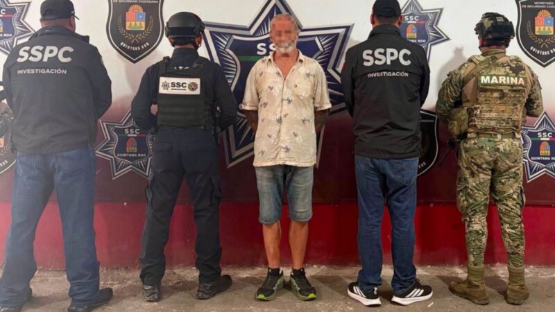 Capturan en Cancún a estadounidense con orden de aprehensión vigente en Iowa.