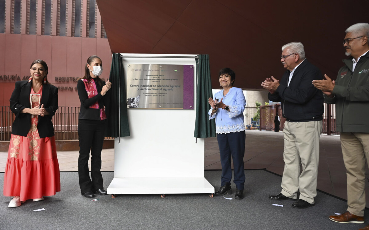 Sheinbaum inaugura el Archivo General Agrario