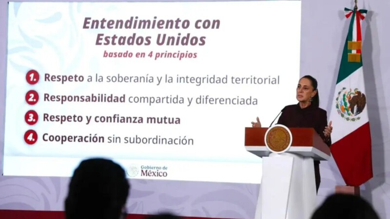 “Coordinación sin subordinación con EU”, reitera Sheinbaum