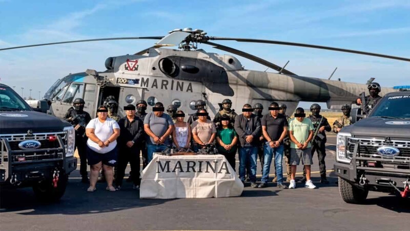 Detienen a 10 personas en Oaxaca presuntamente vinculadas con cobro de cuotas