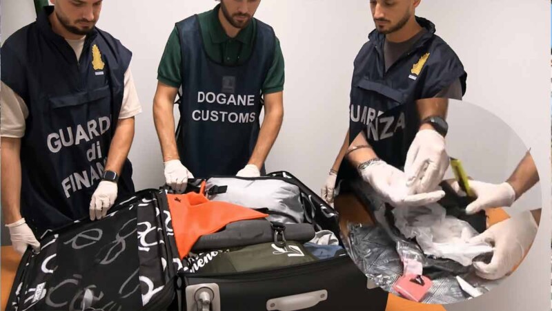 Detienen en Roma a pareja de mexicanos con más de 17 kilos de metanfetamina