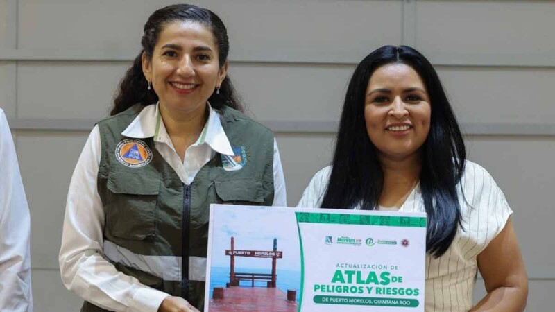 Presenta Blanca Merari la actualización del Atlas de Peligros y Riesgos de Puerto Morelos