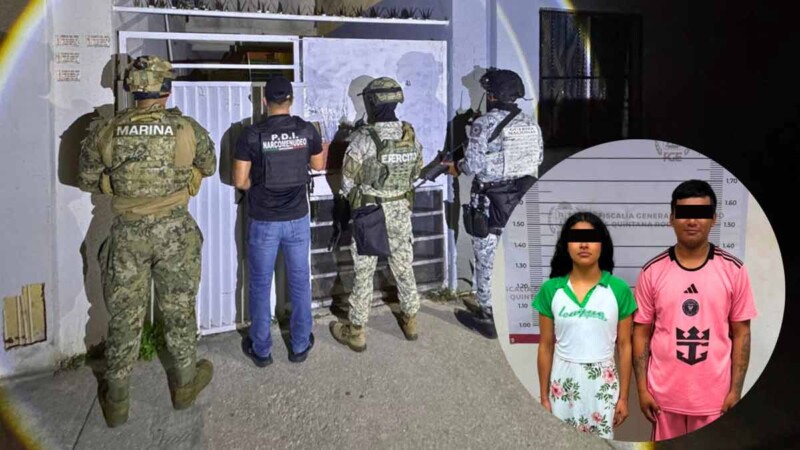 Cateo en la Supermanzana 251 deja dos detenidos y presunta droga asegurada