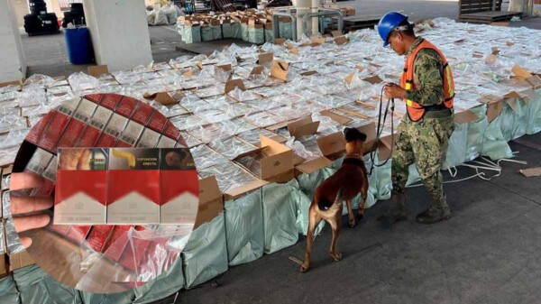 Decomisan cerca de 10 millones de cigarrillos apócrifos en puerto de Lázaro Cárdenas