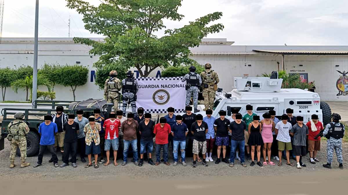 Operativo militar en Sinaloa culmina con 28 detenidos del Cártel del Pacífico
