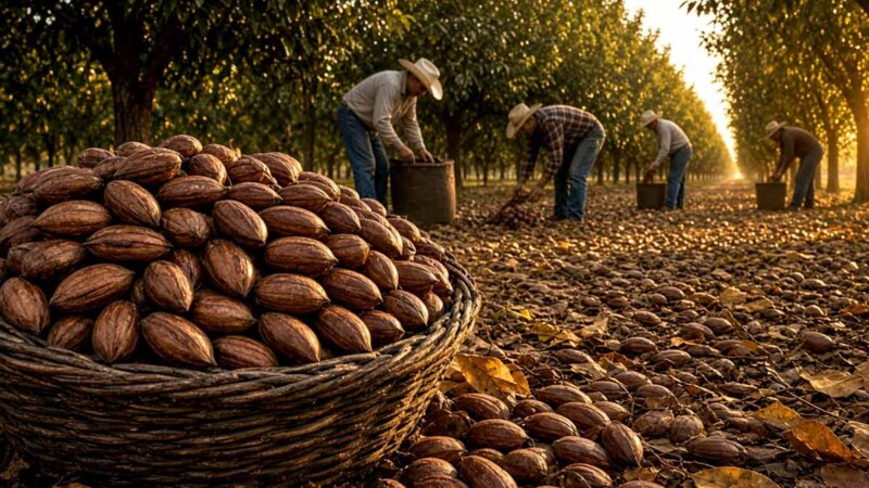 Chinos imponen aranceles del 51.6% a nueces mexicanas en represalia