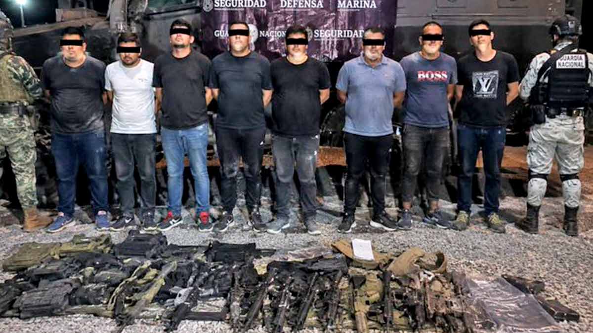 Balacera y persecución en Sinaloa deja ocho civiles armados detenidos
