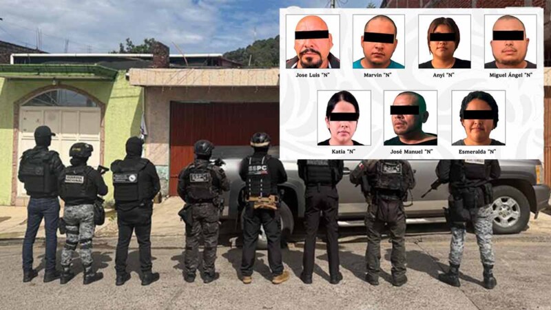 Caen 12 presuntos extorsionadores de aguacateros durante cateos en Michoacán