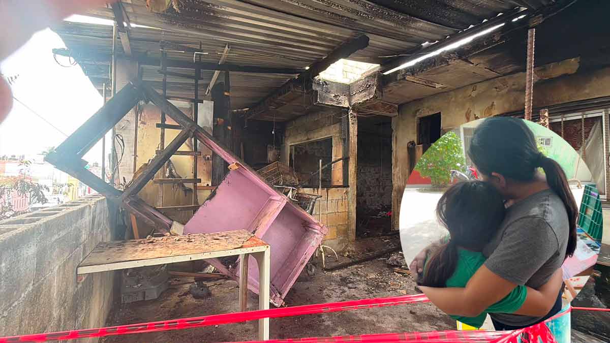 Familia pierde todo incluida a su perrita tras incendio en la SM 95 de Cancún
