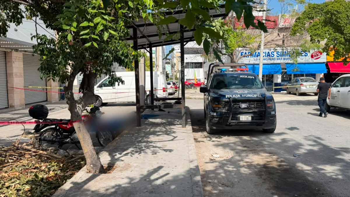 Hallan sin vida a hombre en situación de calle en la Supermanzana 2 de Cancún