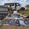 Aseguran más de seis toneladas de presunta marihuana y un arsenal en Durango