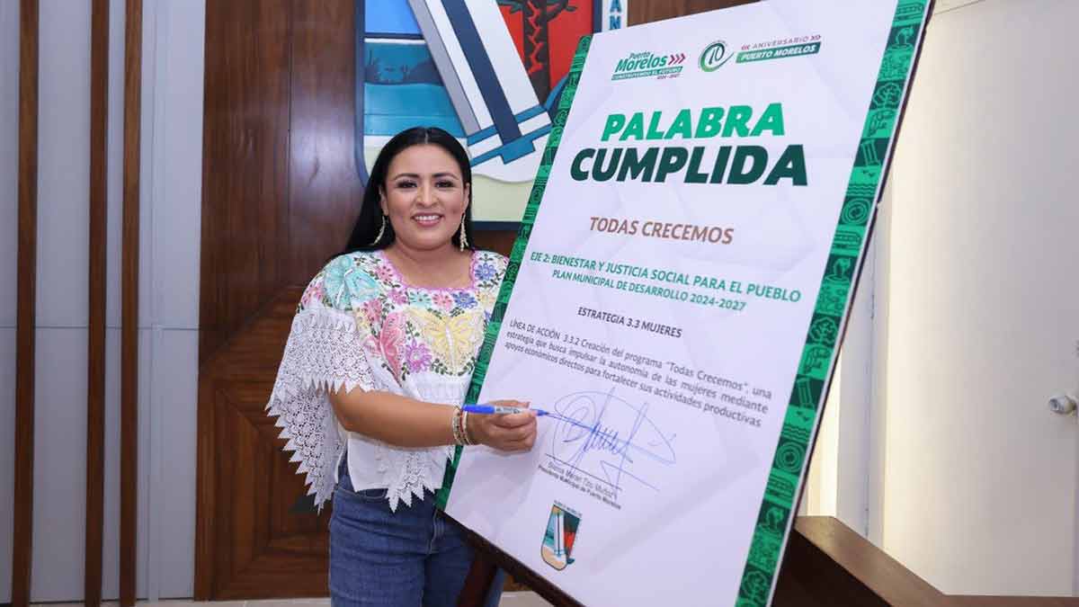 Entrega Blanca Merari apoyos del programa "Todas Crecemos" a 47 mujeres emprendedoras