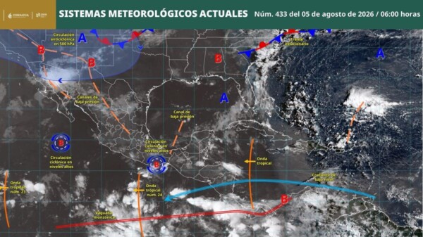 Pronóstico del clima en Quintana Roo para hoy miércoles 5 de agosto 2026