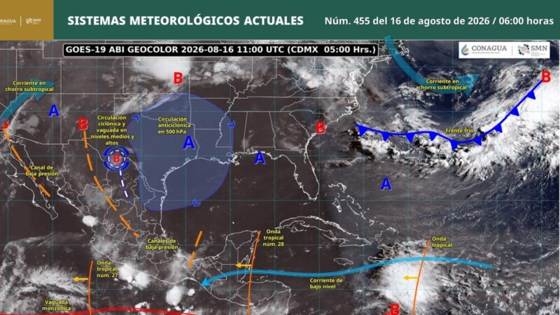 Pronóstico del clima en Quintana Roo para hoy domingo 16 de agosto 2026