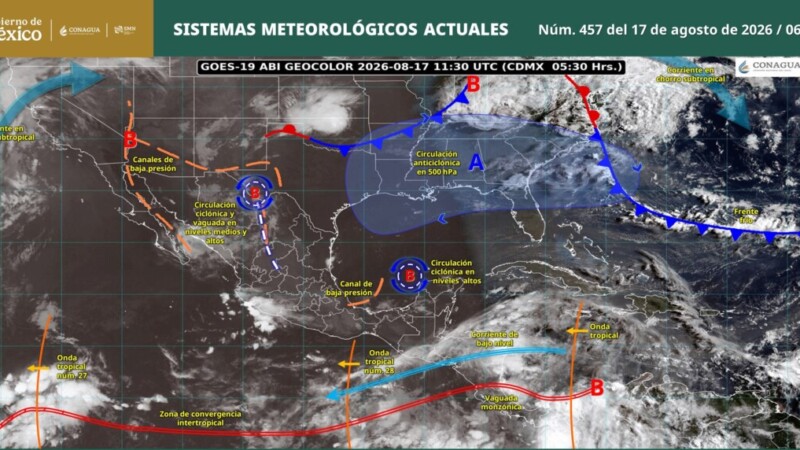 Pronóstico del clima en Quintana Roo para hoy lunes 17 de agosto 2026