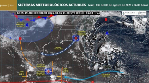 Pronóstico del clima en Quintana Roo para hoy jueves 6 de agosto 2026