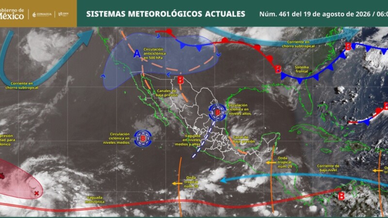 Pronóstico del clima en Quintana Roo para hoy miércoles 19 de agosto 2026