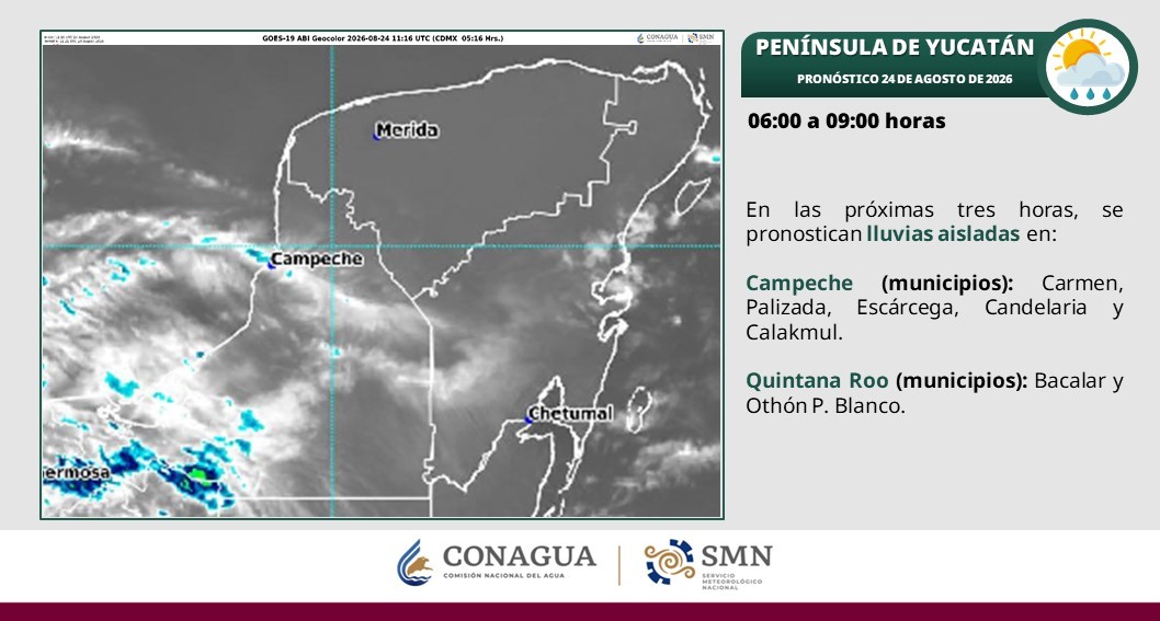 En el transcurso de la mañana, se pronostica ambiente templado a cálido. Por la tarde, el ambiente será caluroso a muy caluroso en la región.