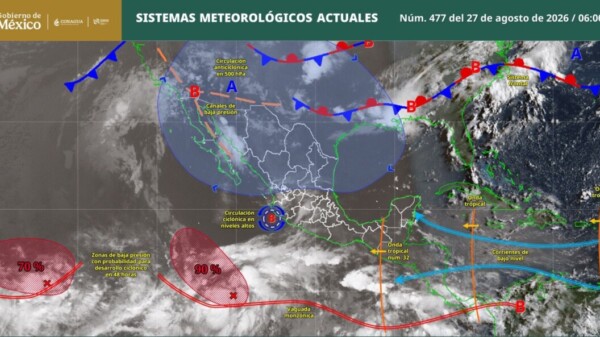 Pronóstico del clima en Quintana Roo para hoy jueves 27 de agosto 2026