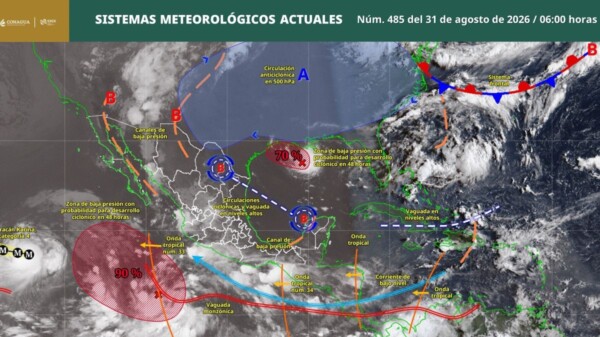 Pronóstico del clima en Quintana Roo para hoy lunes 31 de agosto 2026