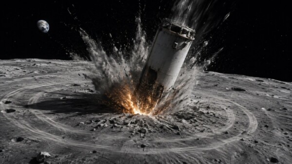 Se estrella cohete de SpaceX contra la Luna