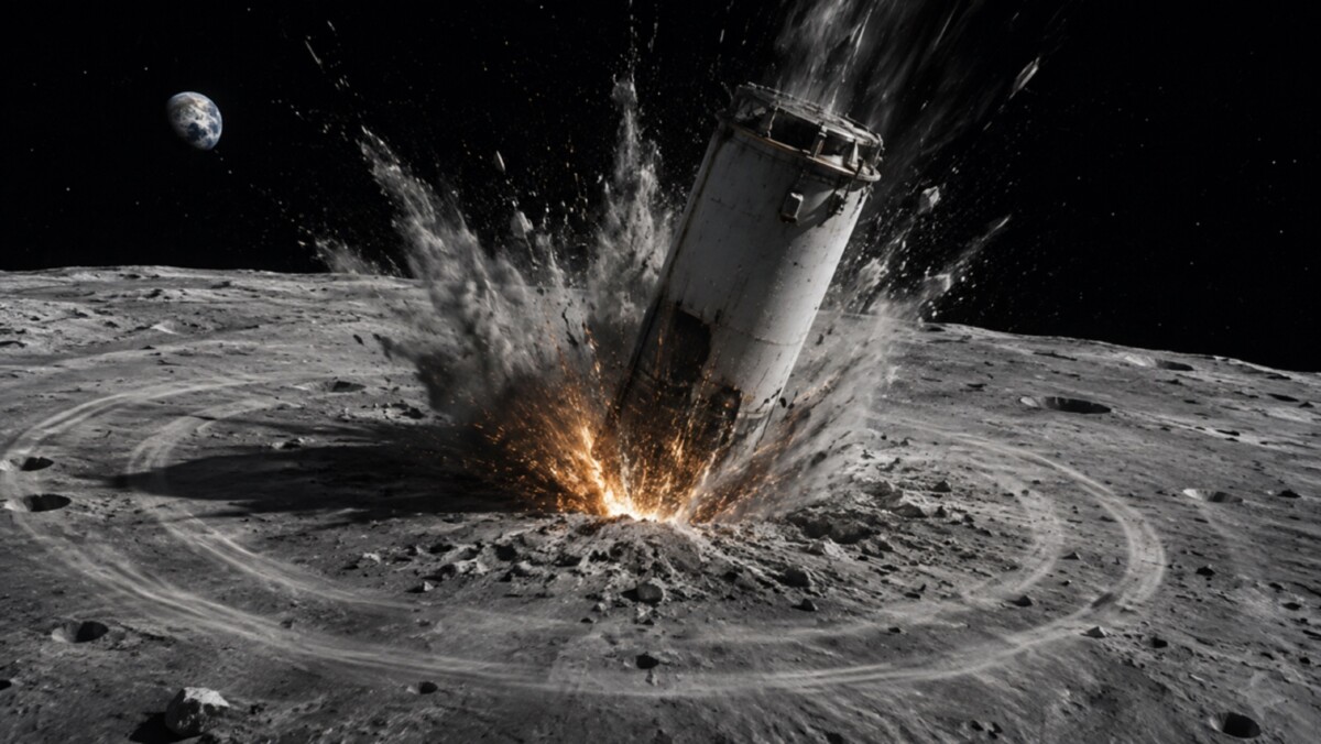 Se estrella cohete de SpaceX contra la Luna