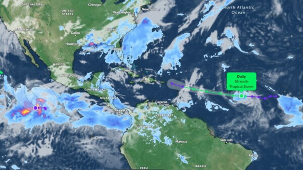 Se forma la tormenta tropical ‘Dolly’ en el Atlántico y avanza hacia las Antillas
