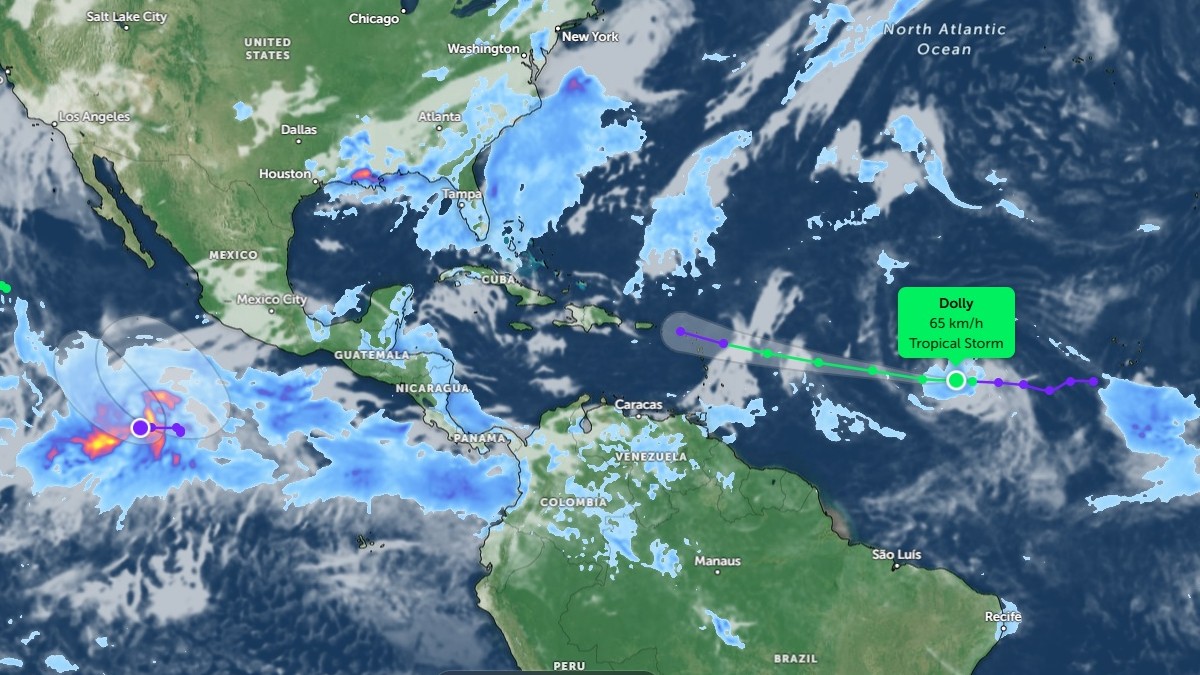 Se forma la tormenta tropical ‘Dolly’ en el Atlántico y avanza hacia las Antillas