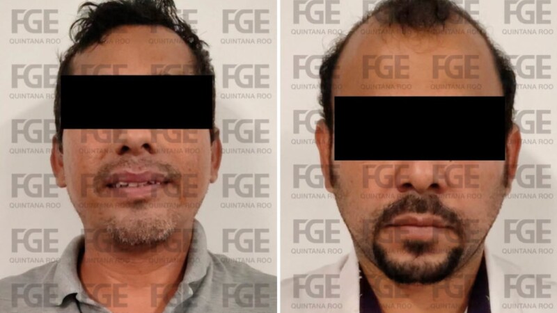 Capturan a dos hombres por presunto robo de joyas a víctimas de accidente en Cancún.