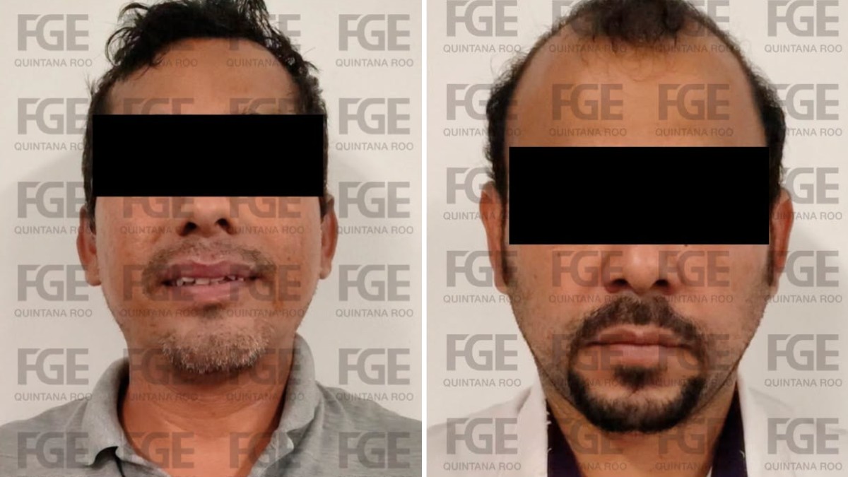 Capturan a dos hombres por presunto robo de joyas a víctimas de accidente en Cancún.
