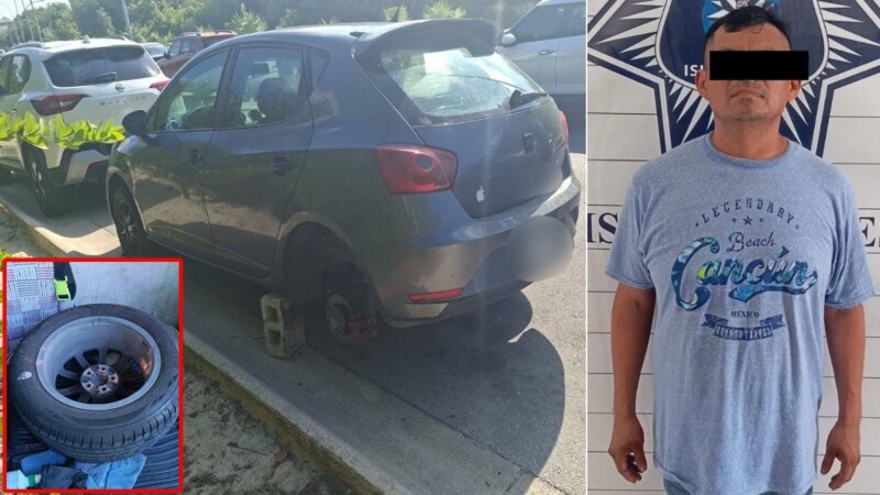 Detienen a hombre por presunto robo de autopartes en Costa Mujeres