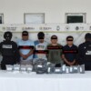 Capturan a cuatro hombres con presuntos enervantes durante operativo en Bacalar