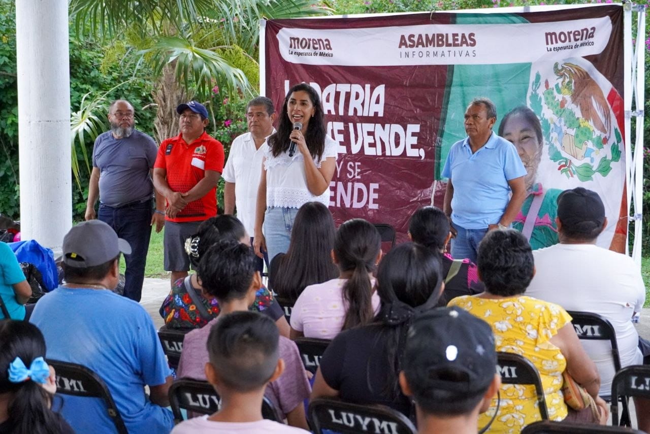Marybel Villegas lleva la transformación a la Zona Maya con educación, servicios y oportunidades. Desde Kantunilkín, la aspirante a la Coordinación en Quintana Roo de la Defensa de la Transformación y la Soberanía Nacional llamó a cerrar las brechas históricas de las comunidades mayas con infraestructura, educación, empleo y mejores servicios públicos.