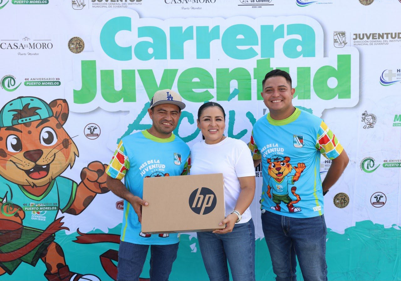 Premia Blanca Merari a ganadores de la Carrera 'Juventud Activa'; la carrera con causa reunió a 60 atletas en las categorías Kids, Adolescentes, 3K y 5K; los recursos serán destinados a la adquisición de tecnología para jóvenes.