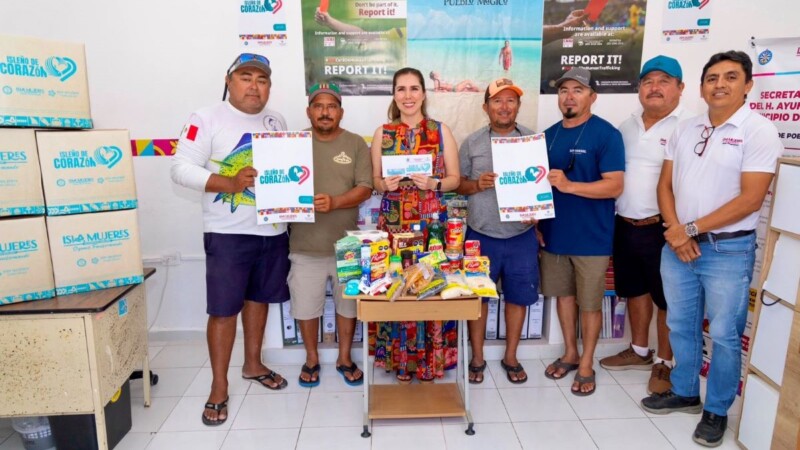 Gobierno de Isla Mujeres crea nuevo programa Isleño de Corazón para apoyar a lancheros y maleteros.