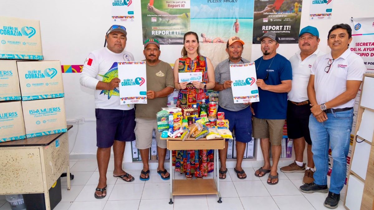 Gobierno de Isla Mujeres crea nuevo programa Isleño de Corazón para apoyar a lancheros y maleteros.