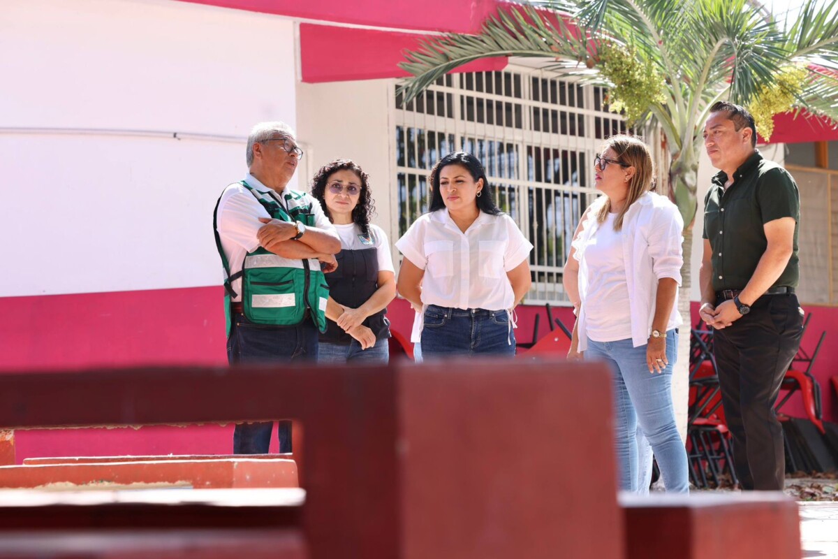 Listo Puerto Morelos para el regreso a clases: Blanca Merari. La matrícula estimada en educación básica en el municipio es de 4 mil 877 alumnas y alumnos.