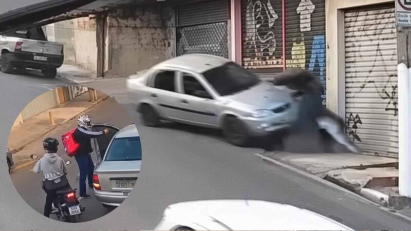 Automovilista atropella y mata a sus asaltantes