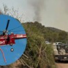 Helicóptero se estrella durante labores contra incendio forestal en Estados Unidos